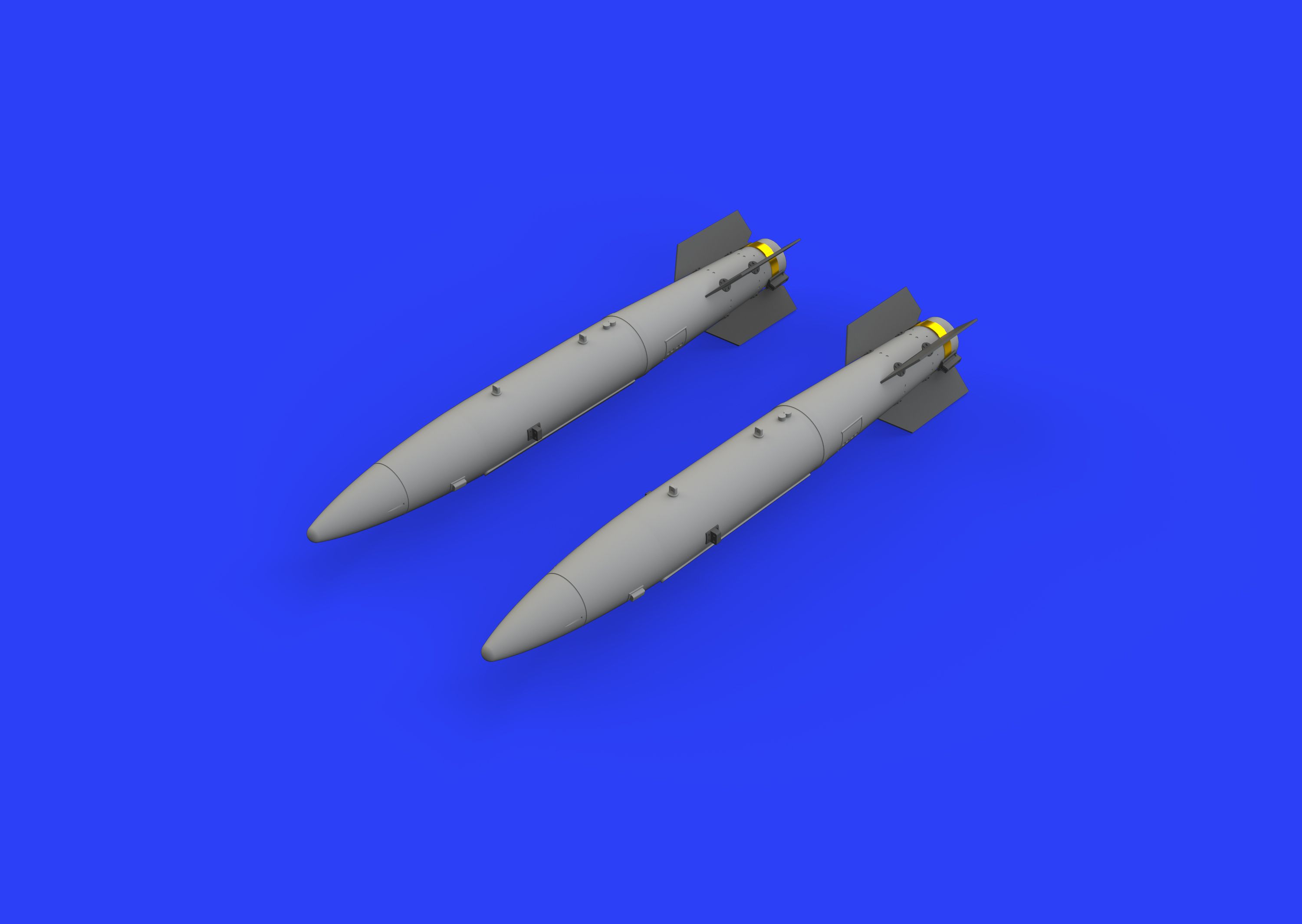 Additions (3D resin printing) 1/48 B43-1 Nuclear Weapon with SC43-4/-7 tail assembly