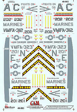Decal 1/48 McDonnell-Douglas F/A-18C (CAM)