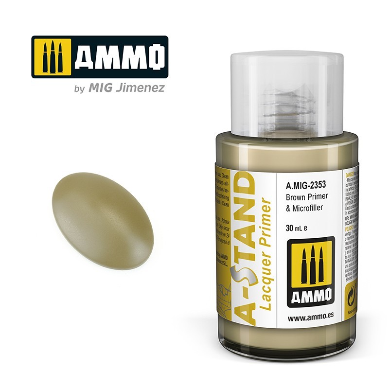 A-STAND Brown Primer & Microfiller (Ammo Mig) (30ml) 