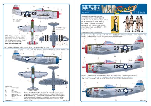Decal 1/32 Republic P-47D Thunderbolt (2) (Kits-World)