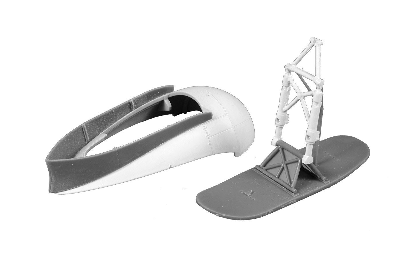 Additions (3D resin printing) 1/48      Bristol Blenheim Mk.II 'Finish AF' Retractable Ski Undercarriage