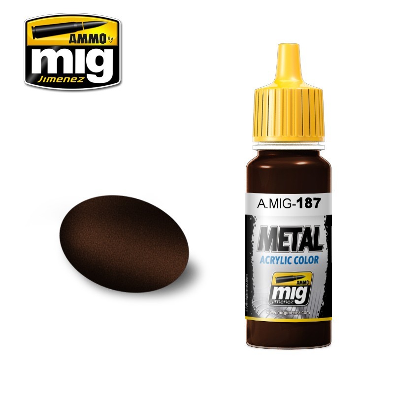 Acrylic paint METALLIC Jet Exhaust Burnt Iron (Ammo Mig) (17ml) 