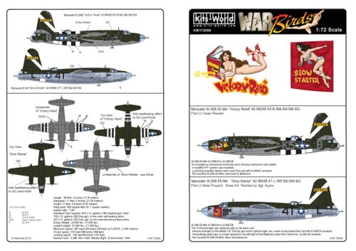 Decal 1/72 Martin B-26B Marauder (2) (Kits-World)
