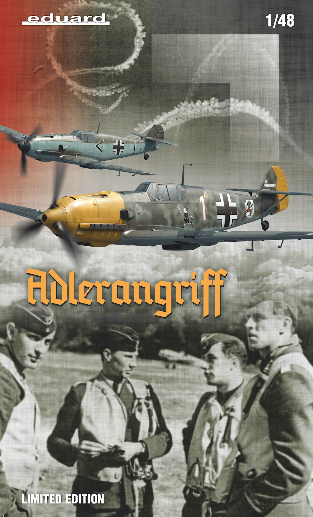 Model kit 1/48 ADLERANGRIFF (DOUBLE kit) Messerschmitt Bf-109E (Eduard kits)