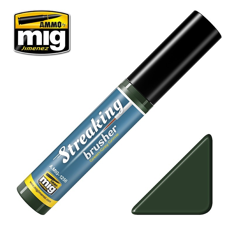 STREAKINGBRUSHER Green-Grey¶Grime (10mL) (Ammo Mig)