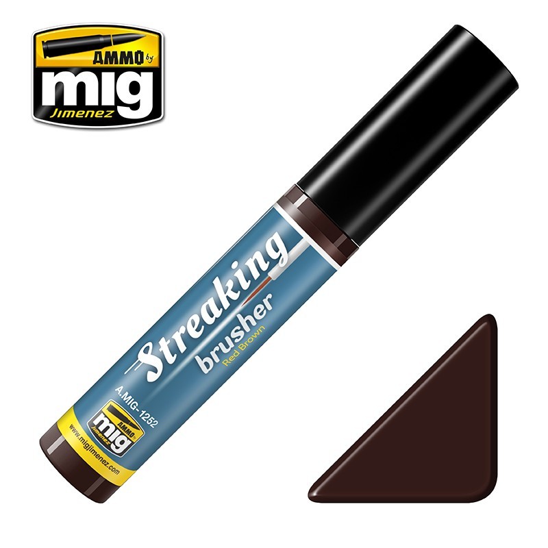 STREAKINGBRUSHER Red Brown (10mL) (Ammo Mig)