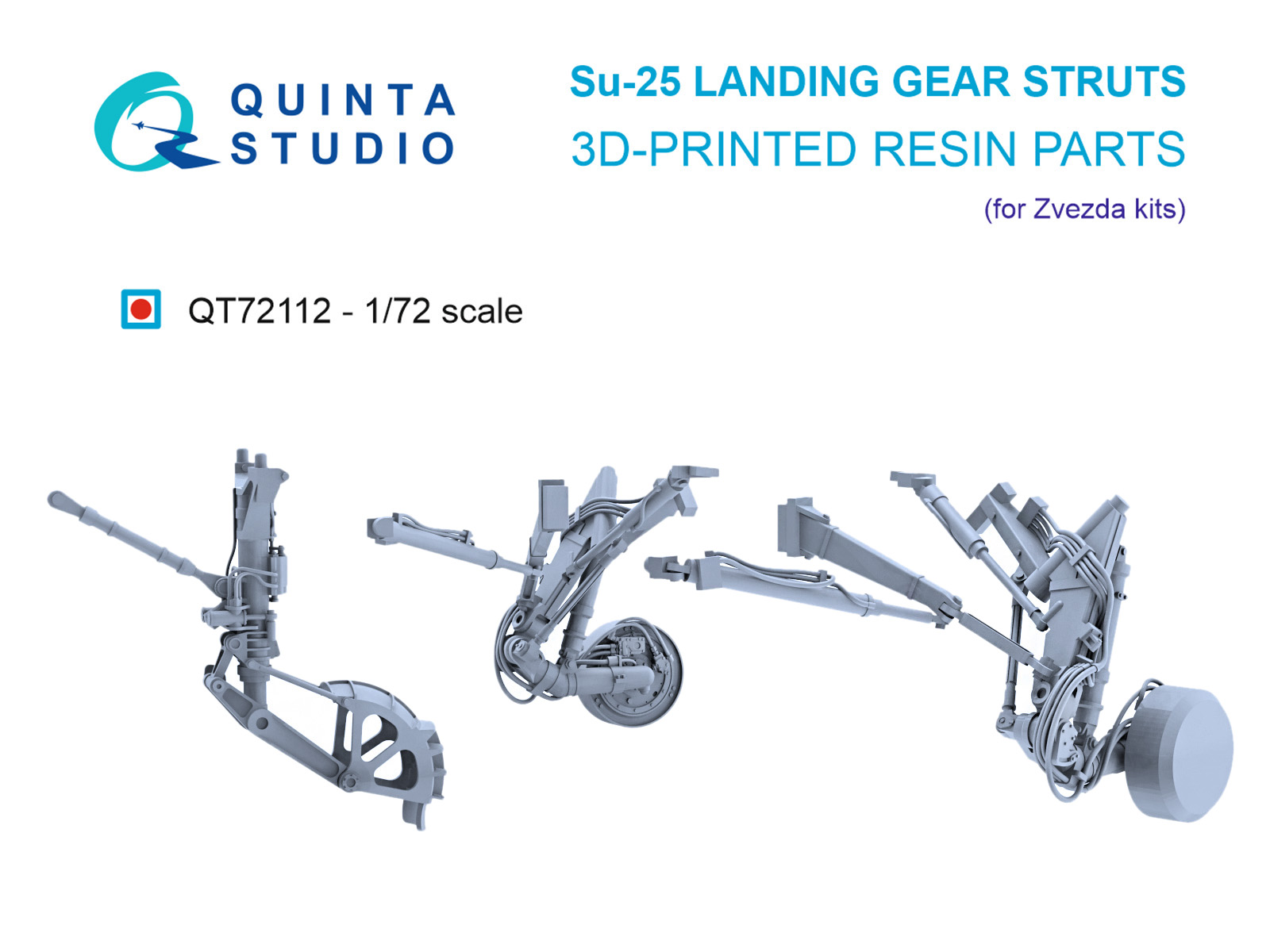 Su-25 landing gear struts (Zvezda)