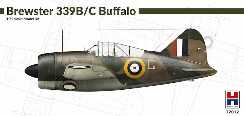 Model kit 1/72  Brewster B-339B/C Buffalo (ex Hasegawa)  (Hobby 2000)
