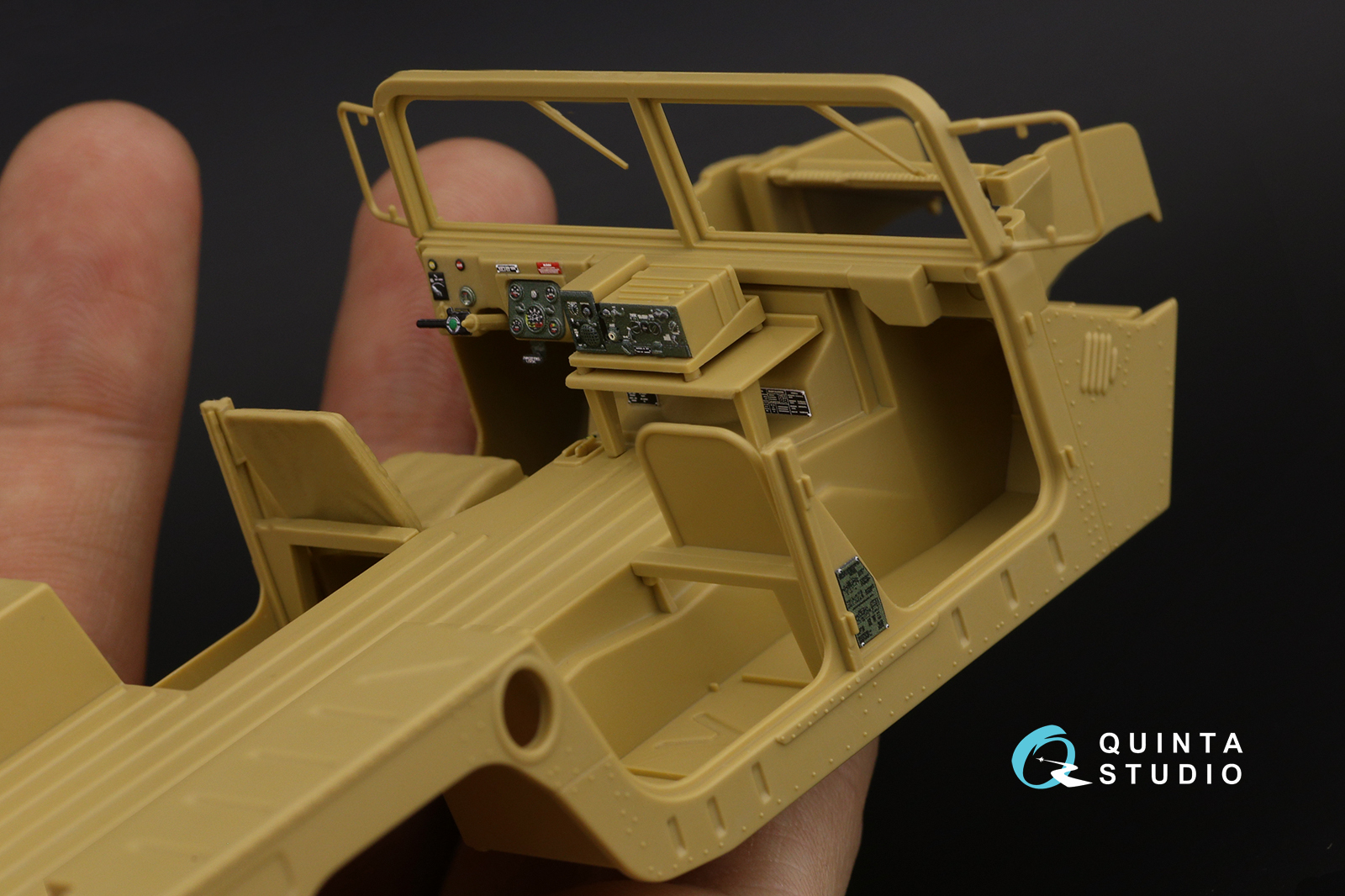 HUMVEE Family 3D-Printed & coloured Interior on decal paper (Tamiya)