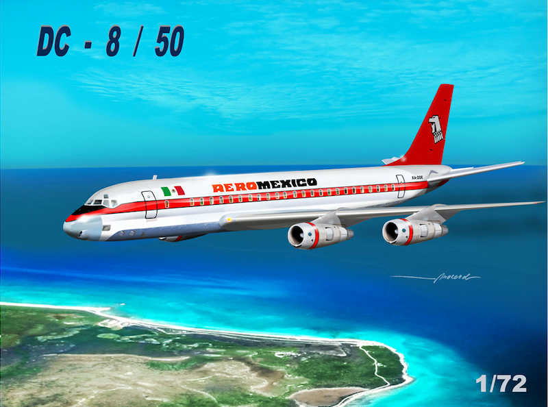 Aircraft kits 1/72 Douglas DC-8-50 Delta Air Lines (Mach 2)