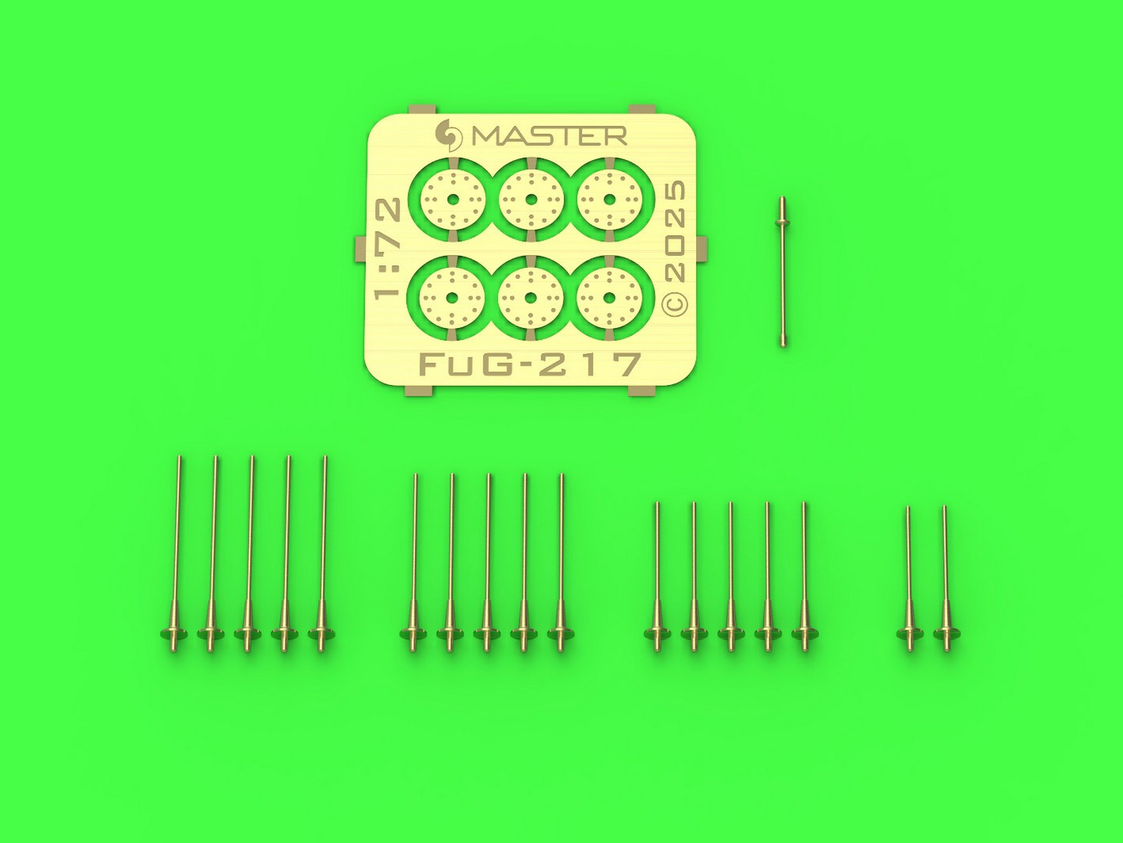 Aircraft detailing sets (brass) 1/72 Focke-Wulf Fw-190A-6-A7/R11 Nightfighter - FuG217 "Neptun" antennas