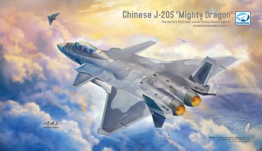 Model kit 1/72 J-20S Mighty Dragon (Dream Model) 