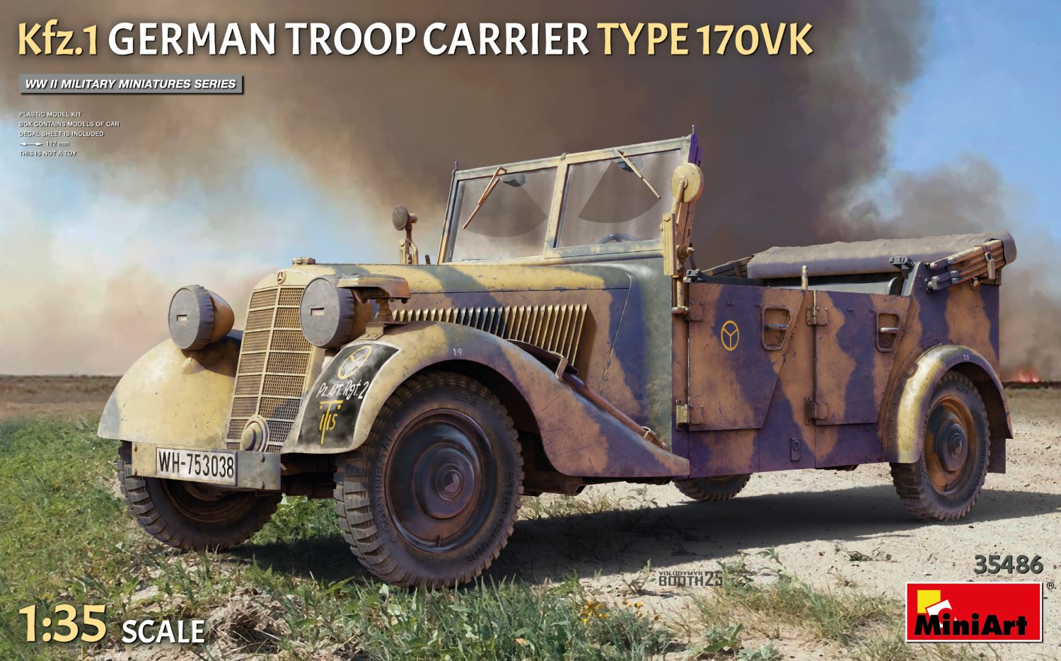 Model kit 1/35 Kfz.1 German Troop Carrier Type 170VK (MiniArt)