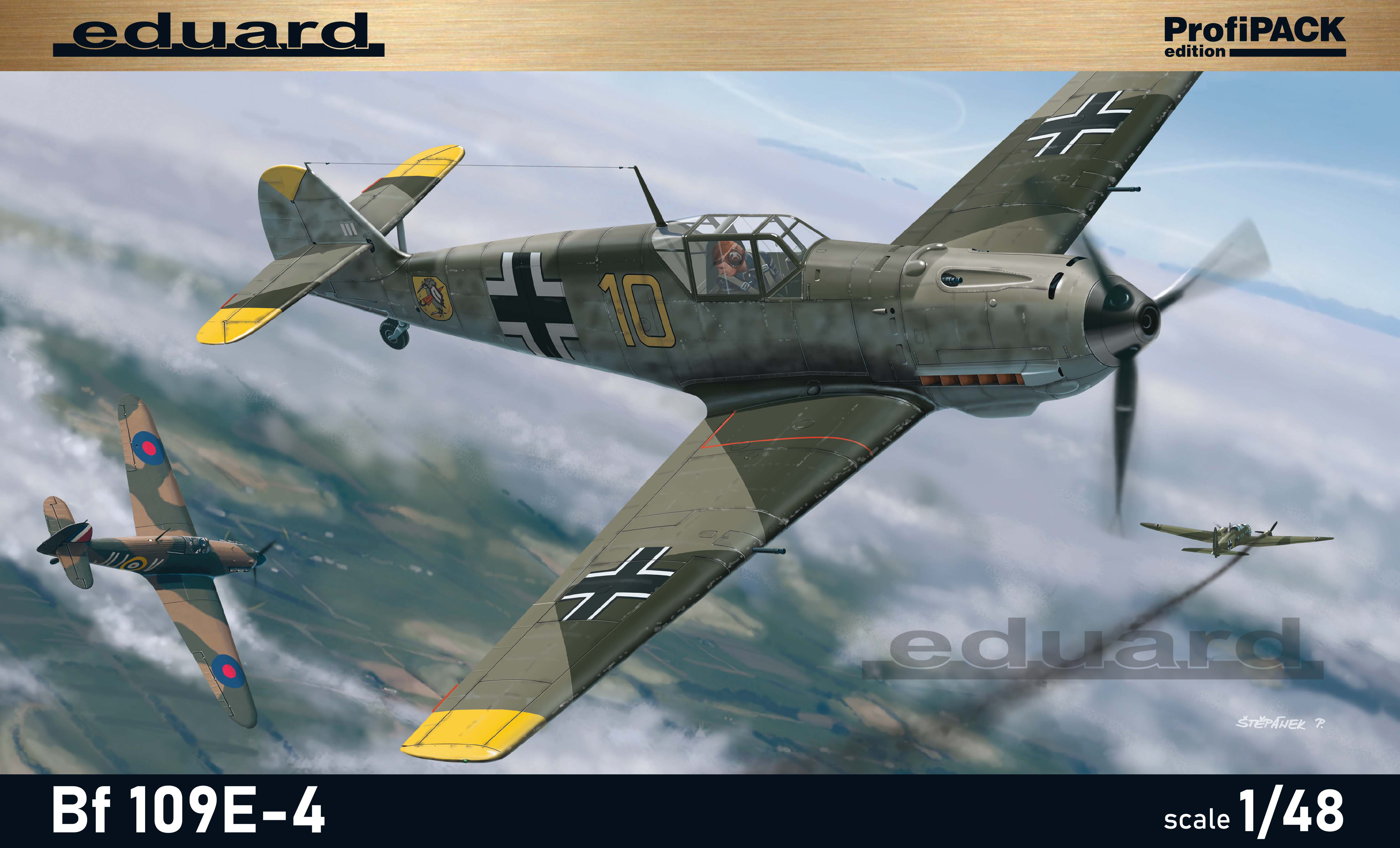 Model kit 1/48Messerschmitt Bf-109E-4 ProfiPACK edition (Eduard kits)
