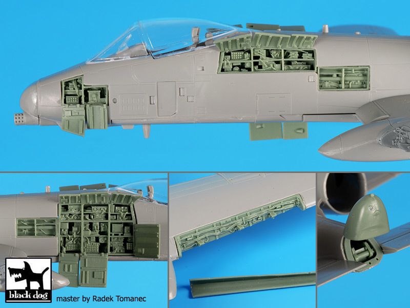 Additions (3D resin printing) 1/72 Fairchild A-10A Thunderbolt II Big set with BDOA72083 and BDOA72084 (designed to be used with Academy kits) 