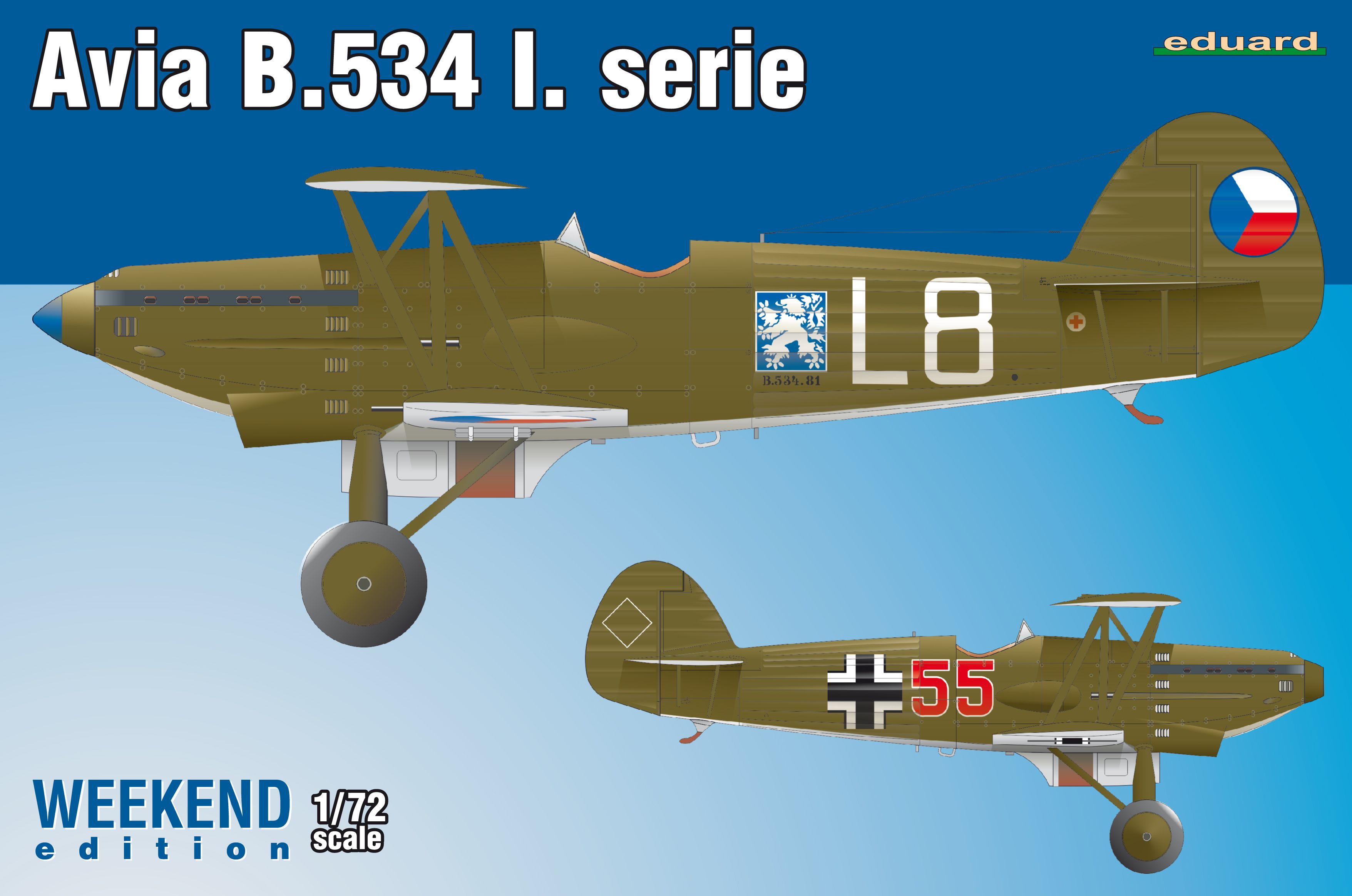 Model kit 1/72 Avia B-534/I serie Weekend edition (Eduard kits)