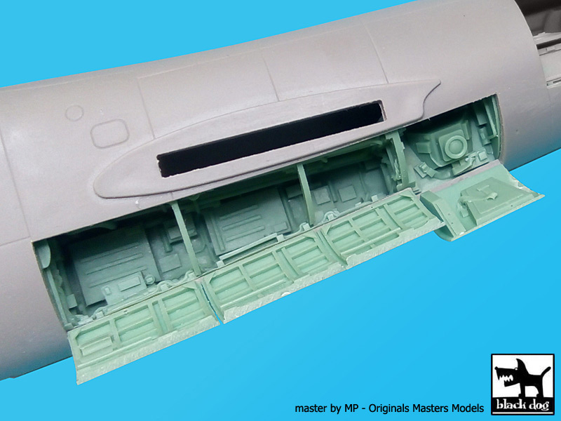 Additions (3D resin printing) 1/48 Grumman OV-1D Mohawk front electronics (designed to be used with Roden kits)