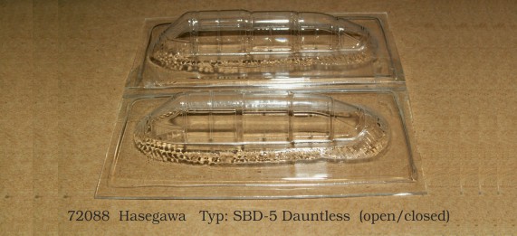 Vacu Canopy 1/72 SBD-5 Dauntless open/closed (HAS) (Rob Taurus)