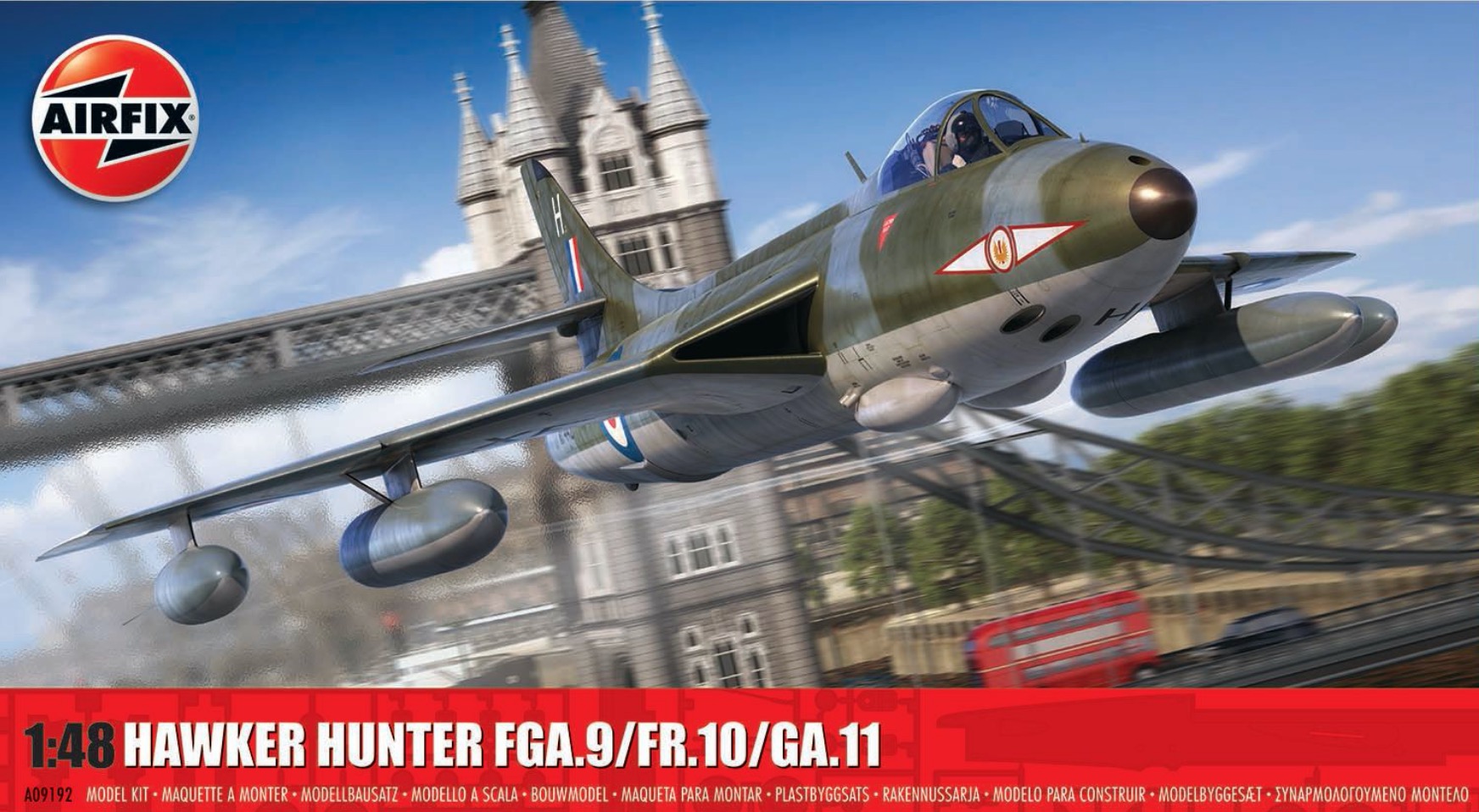 Model kit 1/48 Hawker Hunter FGA.9/FR.10/GA.11 (Airfix)