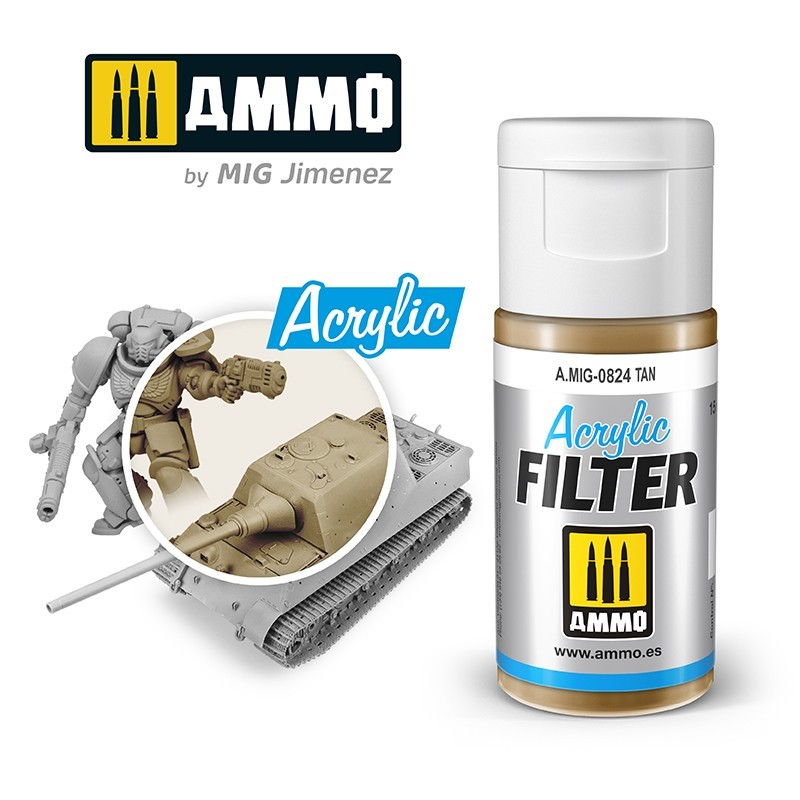 ACRYLIC FILTER Tan (15mL) (Ammo Mig)