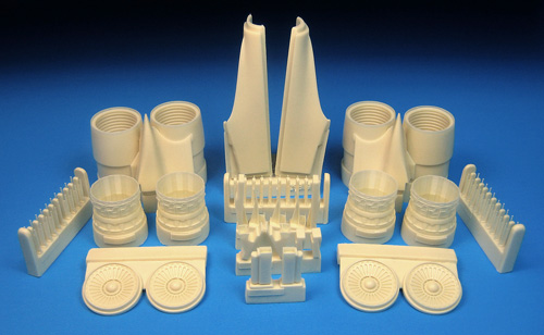 Additions (3D resin printing) 1/72 Rockwell B-1B Lancer Late Exhausts with Nacelle Correction