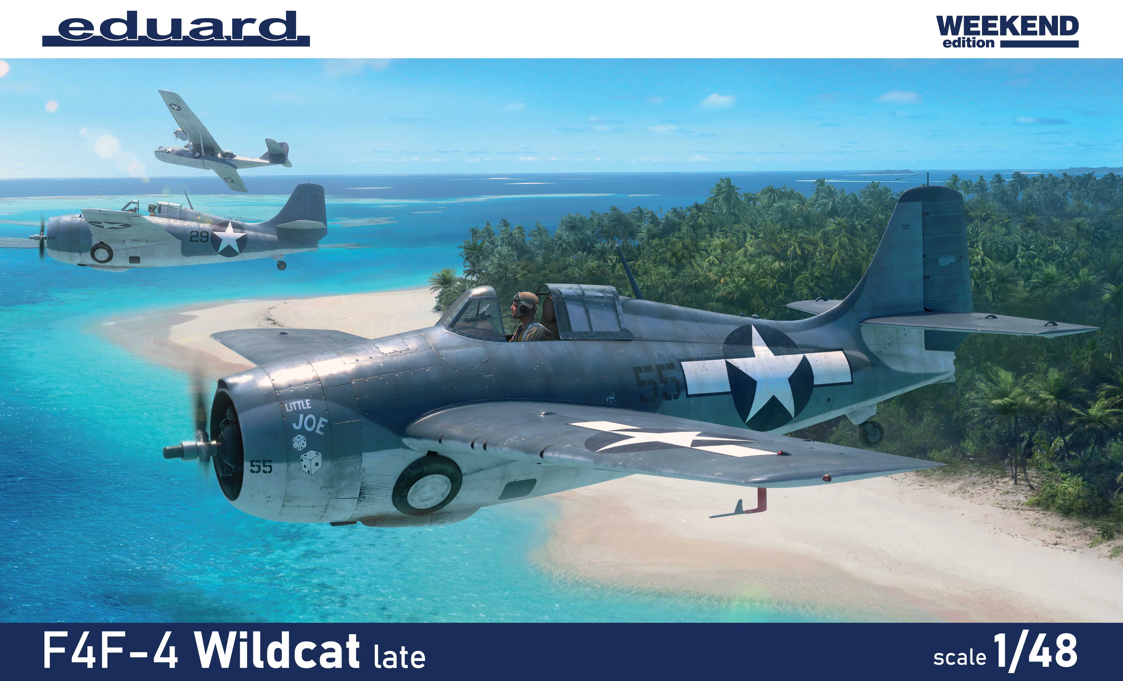 Model kit 1/48 F4F-4 Wildcat late (Weekend Edition) (Eduard kits)