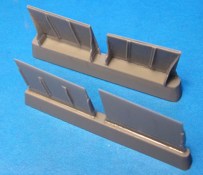 Additions (resin parts) 1/48 Bf 109F Radiator Flaps (ZVE kit) (Vector) 