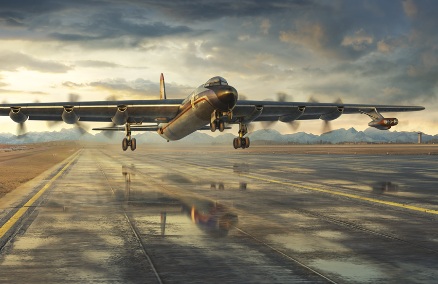 Model kit 1/144 Convair NB-36H Crusader (USAF, 1956) (Roden)