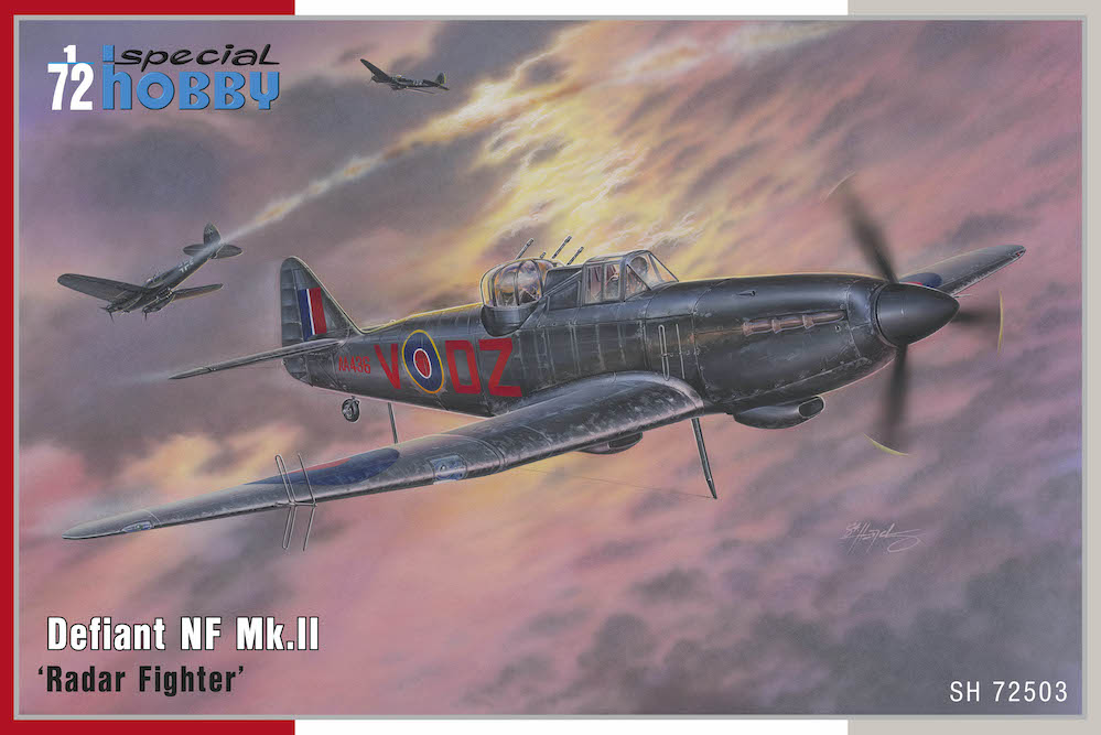 Model kit 1/72 Defiant NF Mk.II 'Radar Fighter' (3x camo) (Special Hobby)