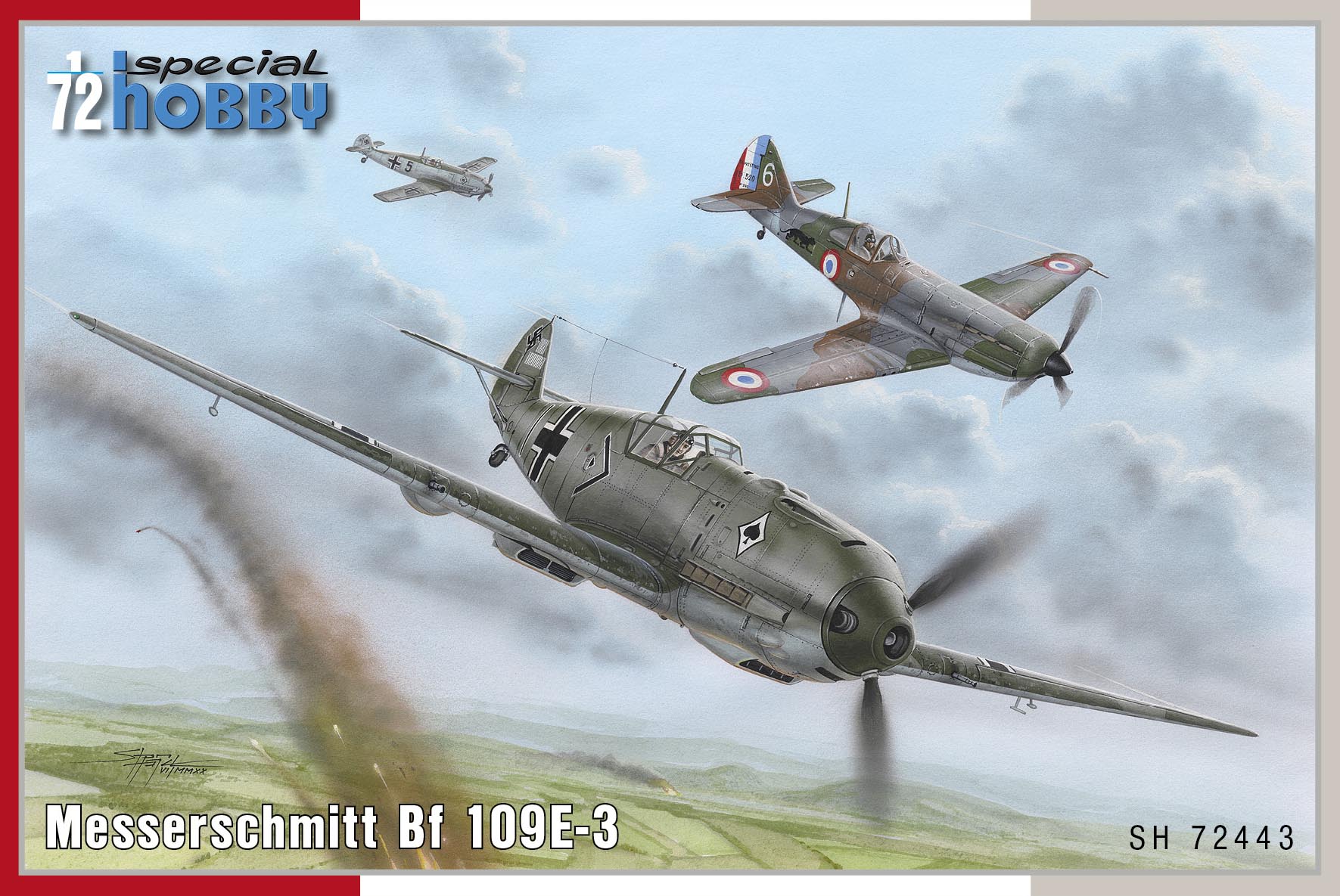 Model kit 1/72 Messerschmitt Bf-109E-3 (Special Hobby)