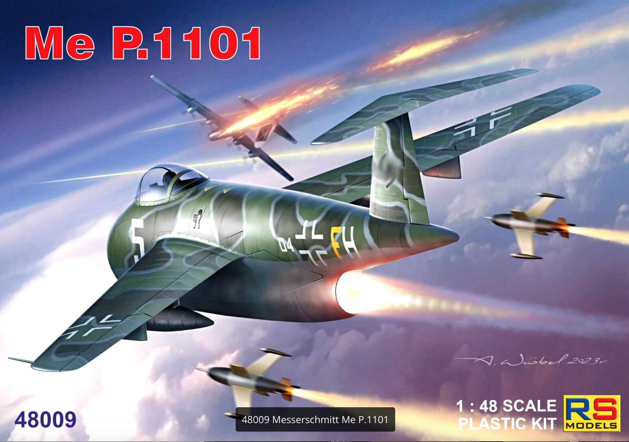 Model kit 1/48 Messerschmitt P.1101 (RS Models)