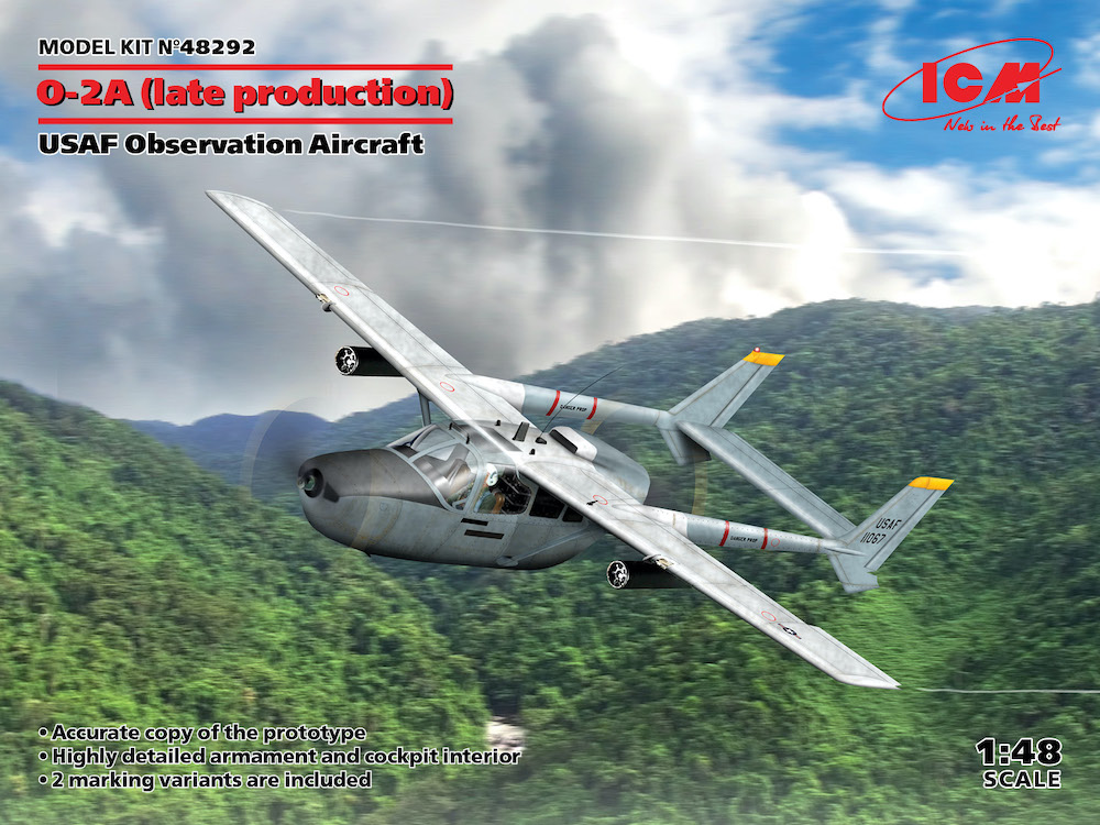 Model kit 1/48 Cessna O-2A (late) USAF Observation Aircraft (ICM)