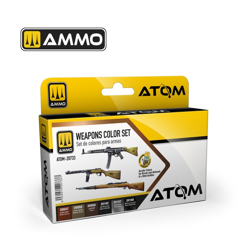 ATOM Weapons Color Set 20 ml x 6 (Ammo Mig)