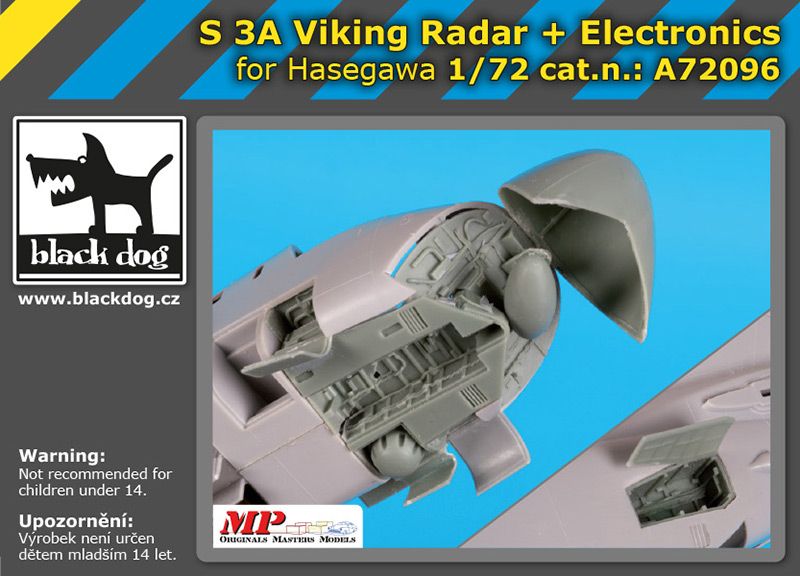 Additions (3D resin printing) 1/72 Lockheed S-3A Viking radar + electronics (designed to be used with Hasegawa kits) 