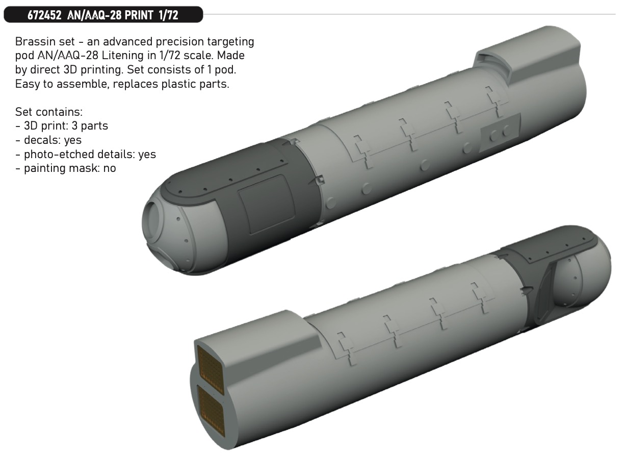 Additions (3D resin printing) 1/72 AN/AAQ-28