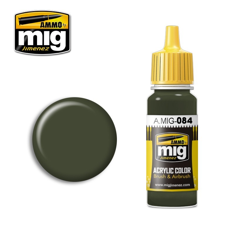 Acrylic paint (NATO GREEN) (Ammo Mig) (17ml) 