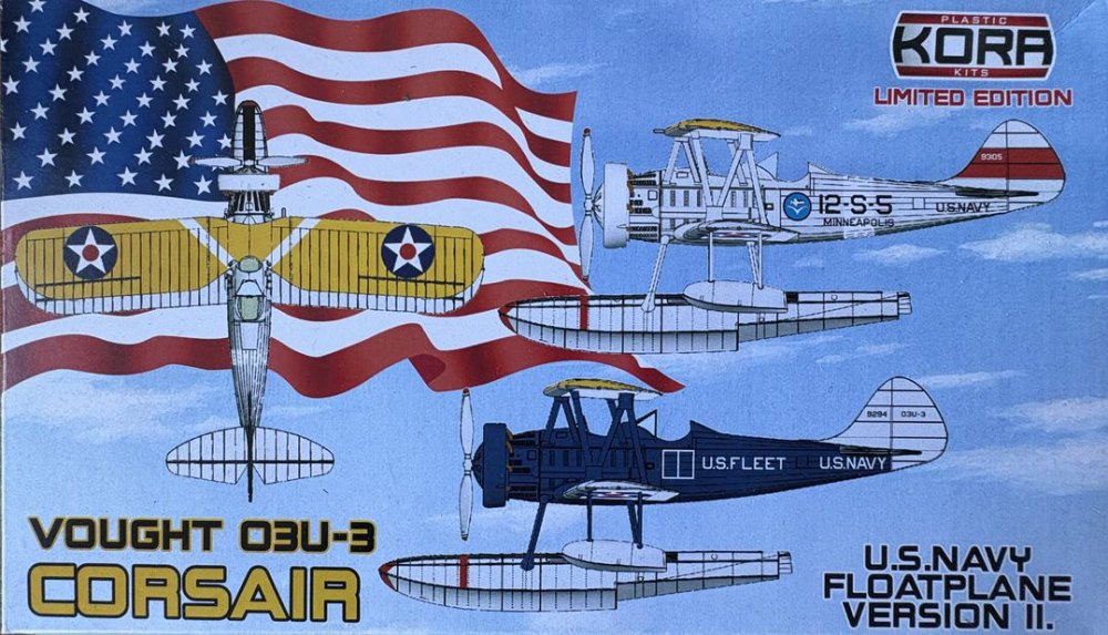 Model kit 1/72 Vought O3U-2 Corsair Floatplane Version 2 (Kora Models)