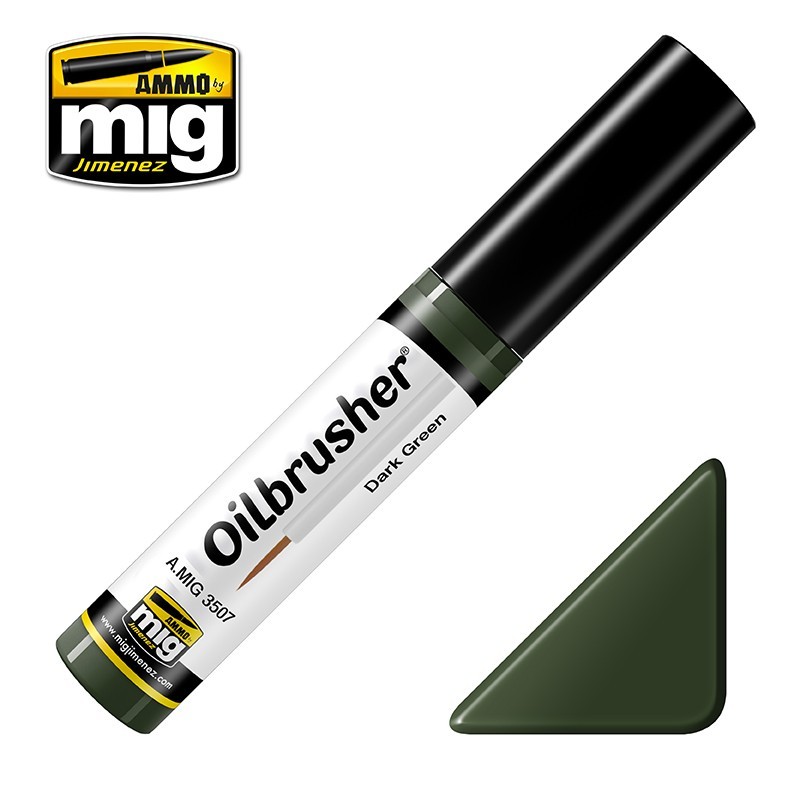 OILBRUSHER Dark Green (10mL) (Ammo Mig)