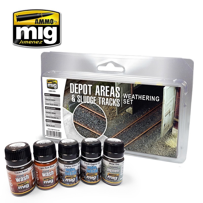 Depot Areas & Sludge Tracks Weathering Set (Ammo Mig)