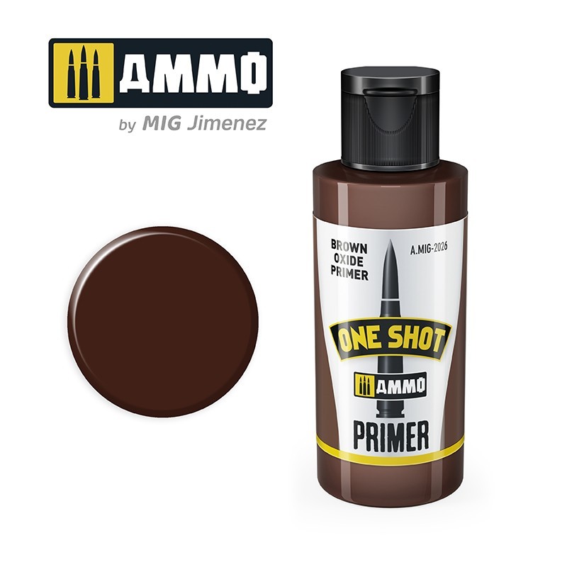 ONE SHOT PRIMER Brown Oxide Primer (Ammo Mig) (60ml) 