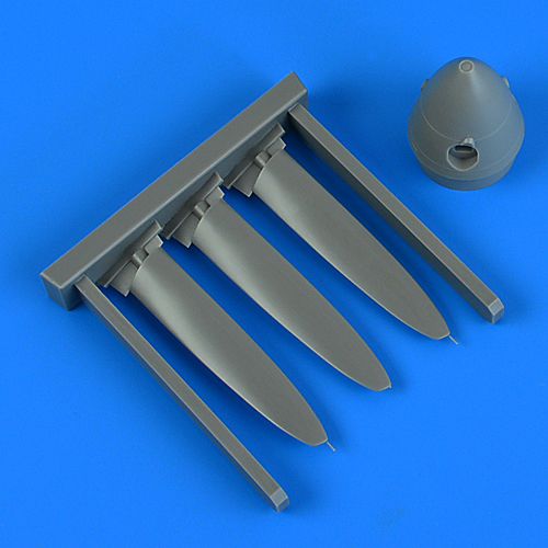 Additions (3D resin printing) 1/32 Supermarine Spitfire Mk.V rotol propeller (designed to be used with Hobby Boss kits)