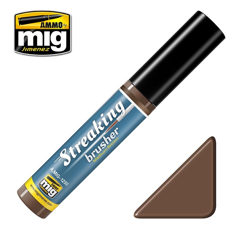 STREAKINGBRUSHER Medium Brown (10mL) (Ammo Mig)