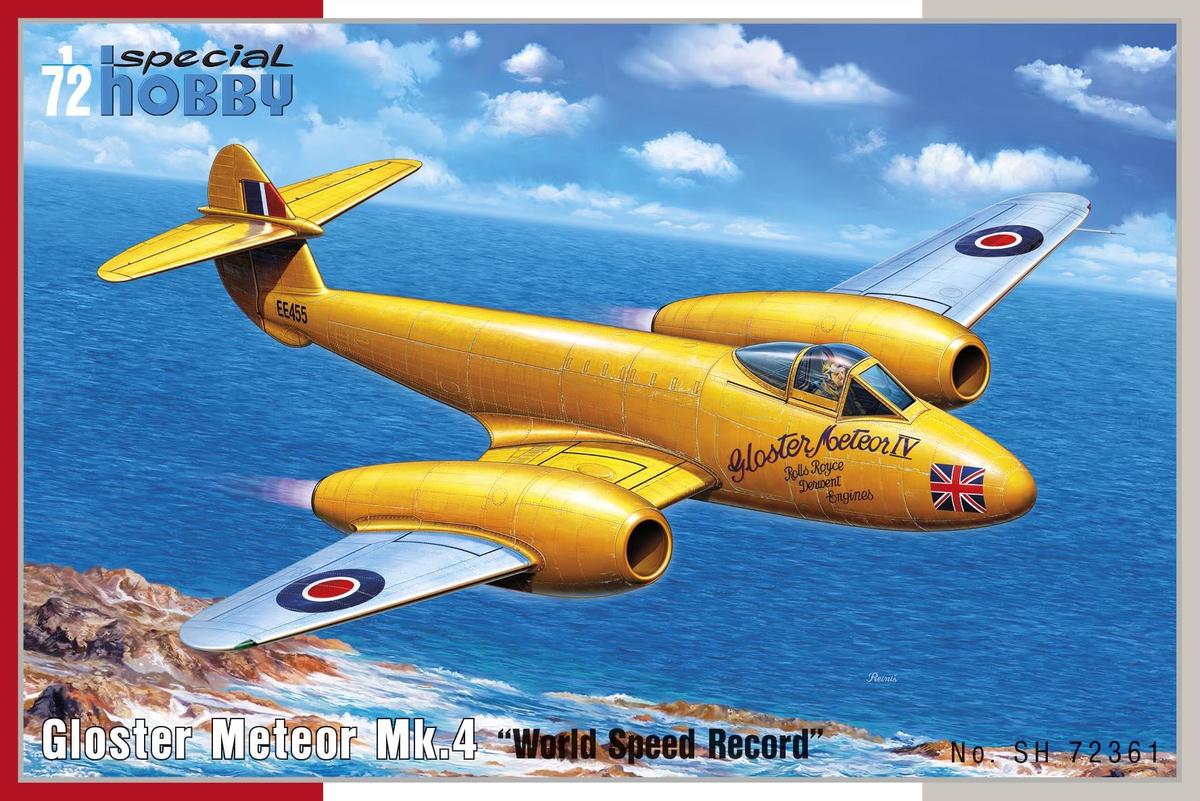 Model kit 1/72 Gloster Meteor Mk.4 'World Speed Record' (Special Hobby)