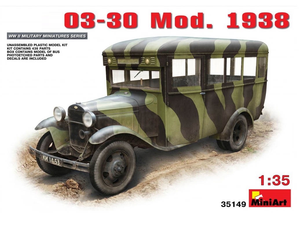 Model kit 1/35 Soviet bus of the 03-30 series, model 1938. (MiniArt)