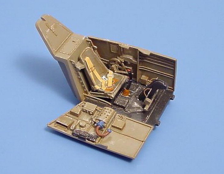 Additions (3D resin printing) 1/48 Messerschmitt Bf-109E cockpit (designed to be used with Tamiya kits)