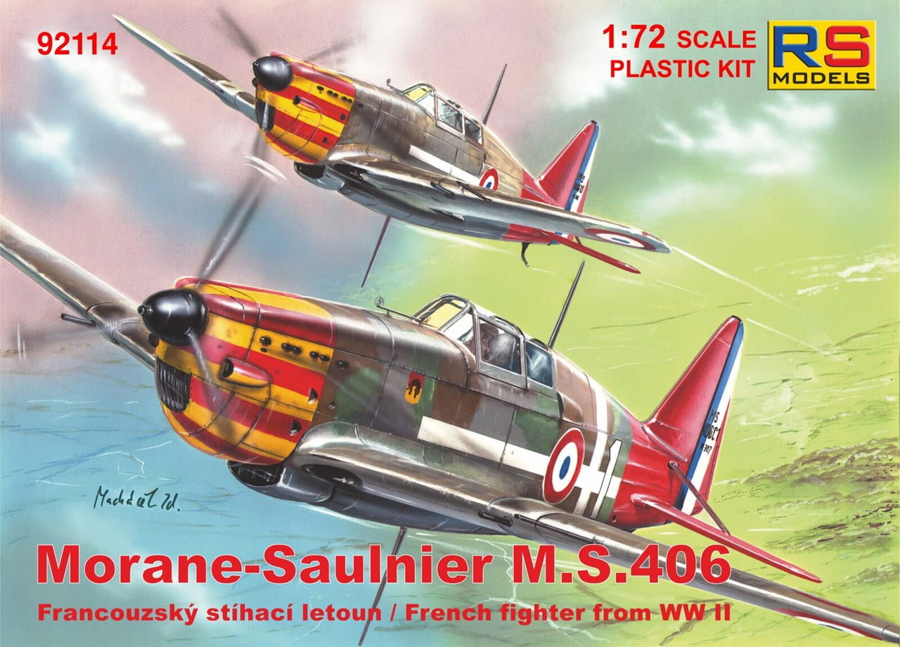 Model kit 1/72 Morane-Saulnier MS.406C1 (RS Models)