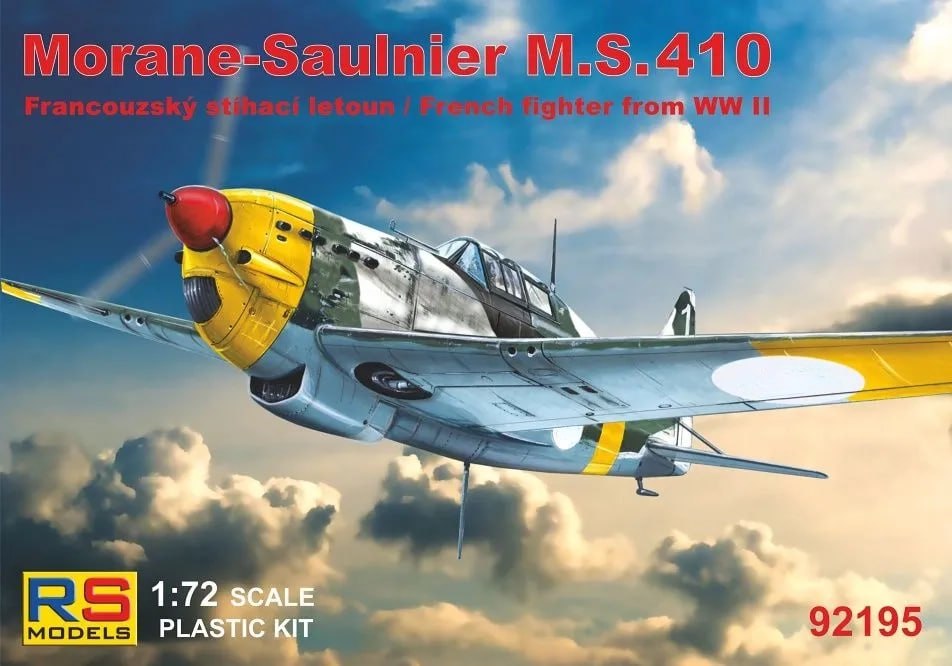 Model kit 1/72  Morane-Saulnier MS.410 4 decal variants (RS Models)