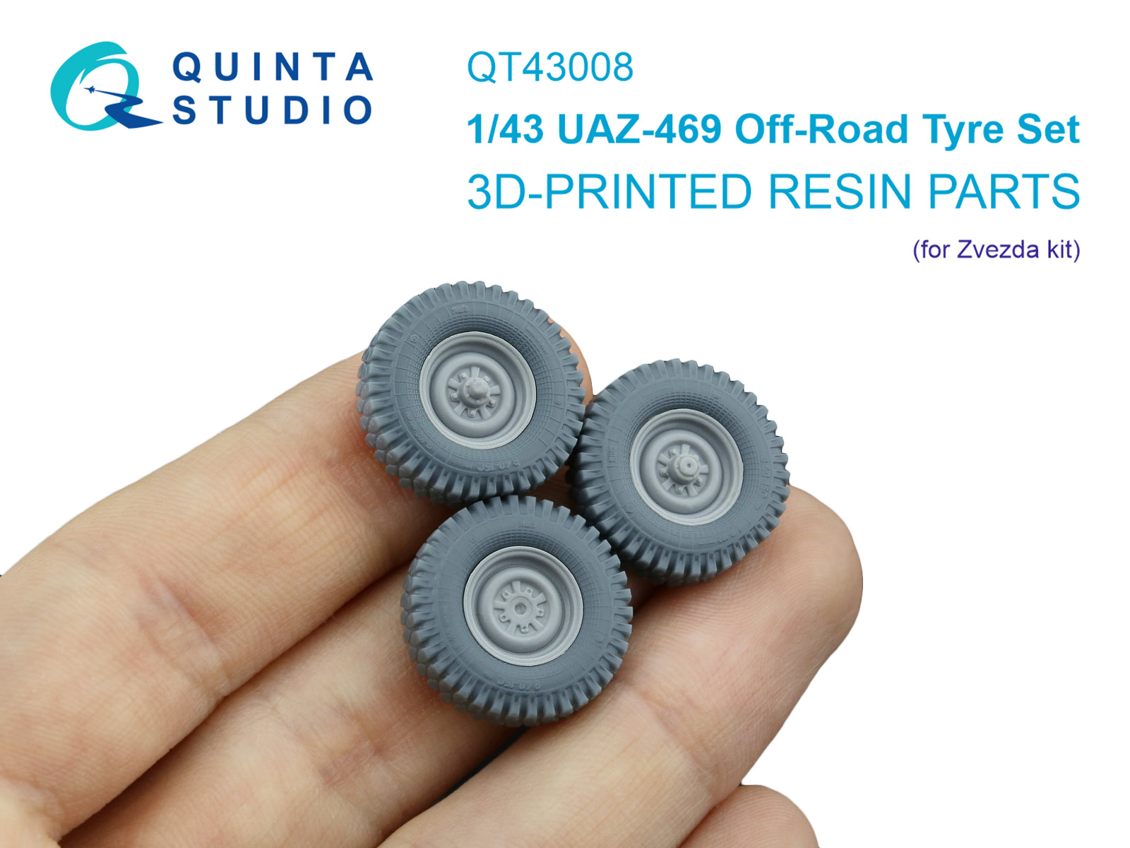 UAZ-469 Off-Road Tyre set (Zvezda)
