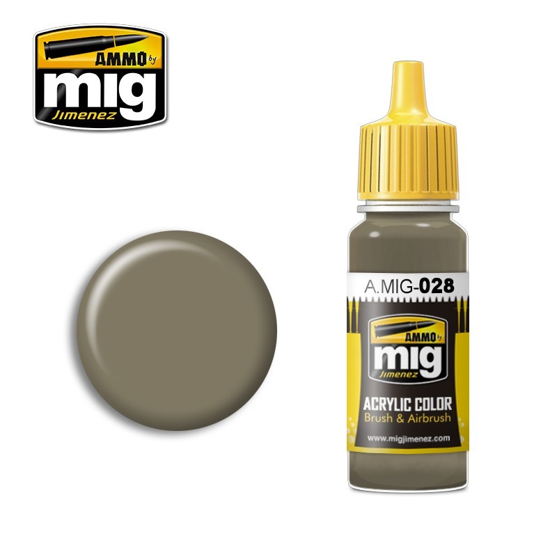 Acrylic paint RAL7050 F7 GERMAN GREY BEIGE (Ammo Mig) (17ml) 