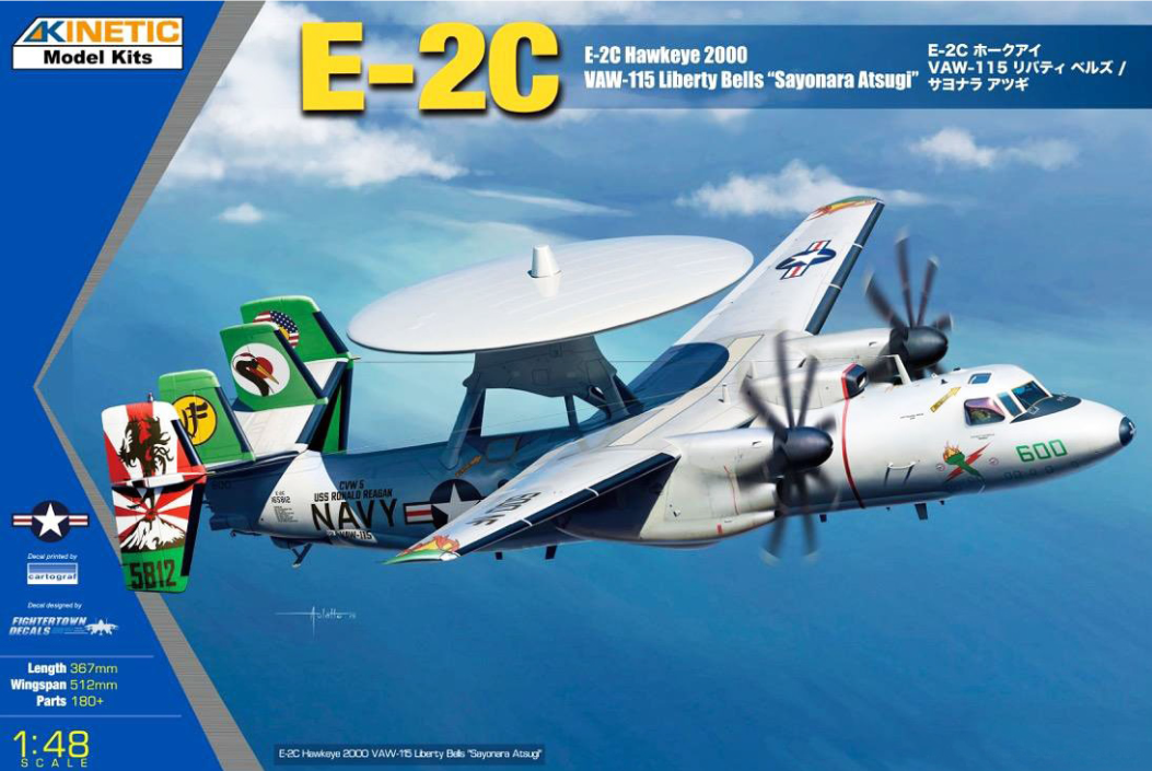 Model kit 1/48 E-2C Hawkeye 2000 VAW-115 Liberty Bells "Sayonara Atsugi" (Kinetic Model Kits)